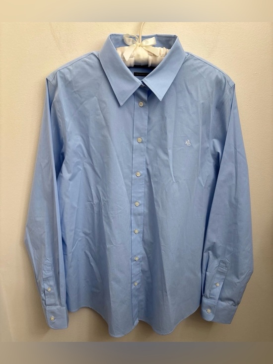 Lauren Ralph Lauren Tops - Lauren Ralph Lauren Light Blue Women's Button-Down Shirt XL NWT